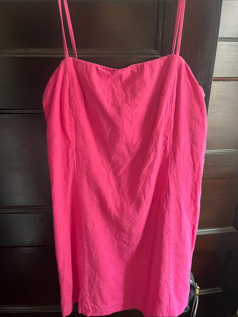 GAP Hot Pink Mini Dress with Spaghetti Straps